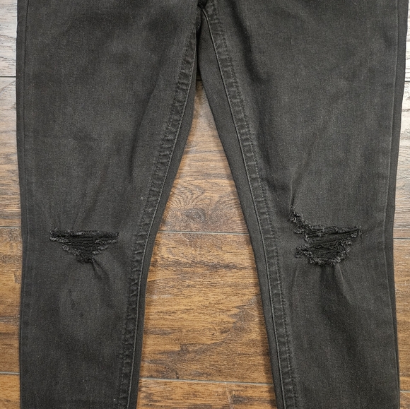 Seven7 Women's Tummyless Mid Rise Slimming Skinny Jean Black Size 10 - Picture 6 of 11